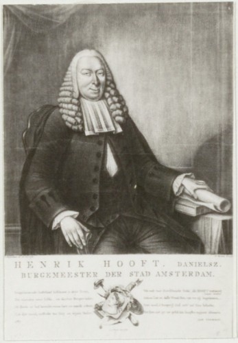 Portret van burgemeester Henrik Hooft